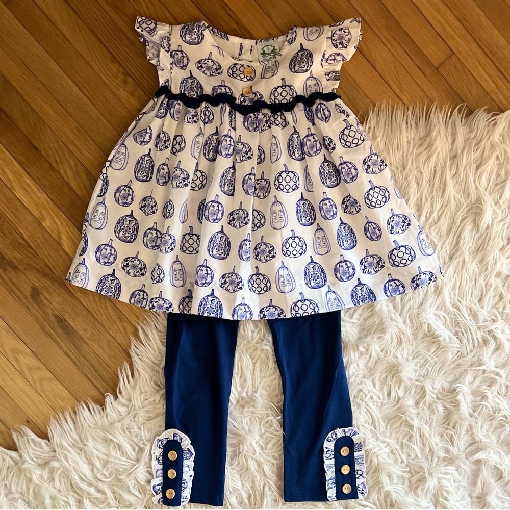 Girls fall boutique matching set